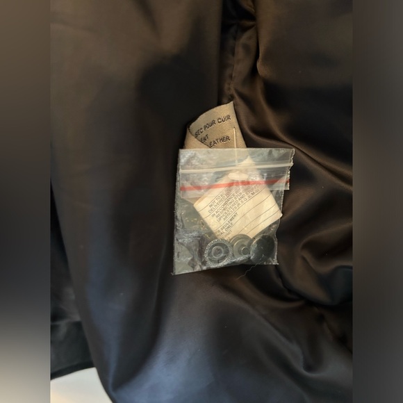 Vintage Unisex Leather Bomber Jacket Oversized - Picture 14 of 16